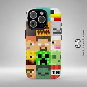 Gamer Phone Case, Pixel Gaming Phone Cover