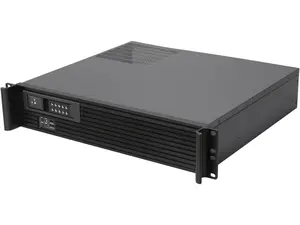 iStarUSA D213MATX-DE1BK Black Front Bezel Aluminum / Steel 2U Rackmount Compact Server Case
