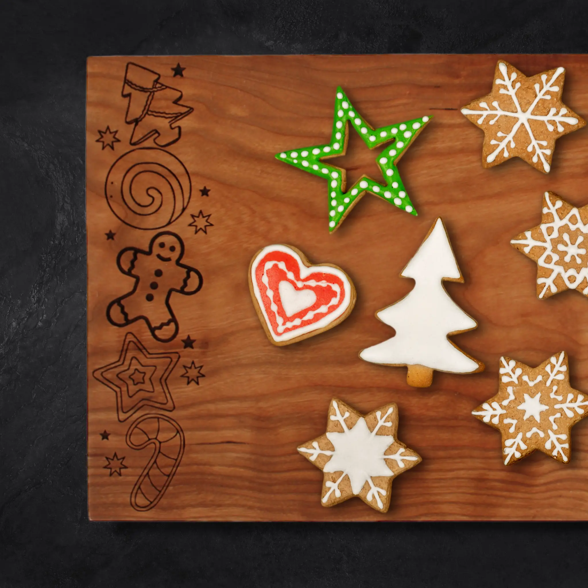 Christmas Cookies Cutting Board