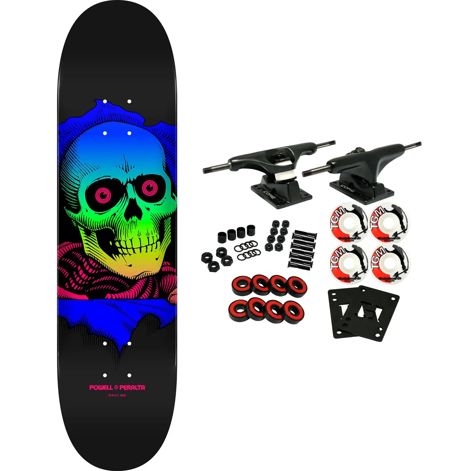 Powell Peralta Skateboard Complete Ripper Green Fade 8.0" x 31.45"