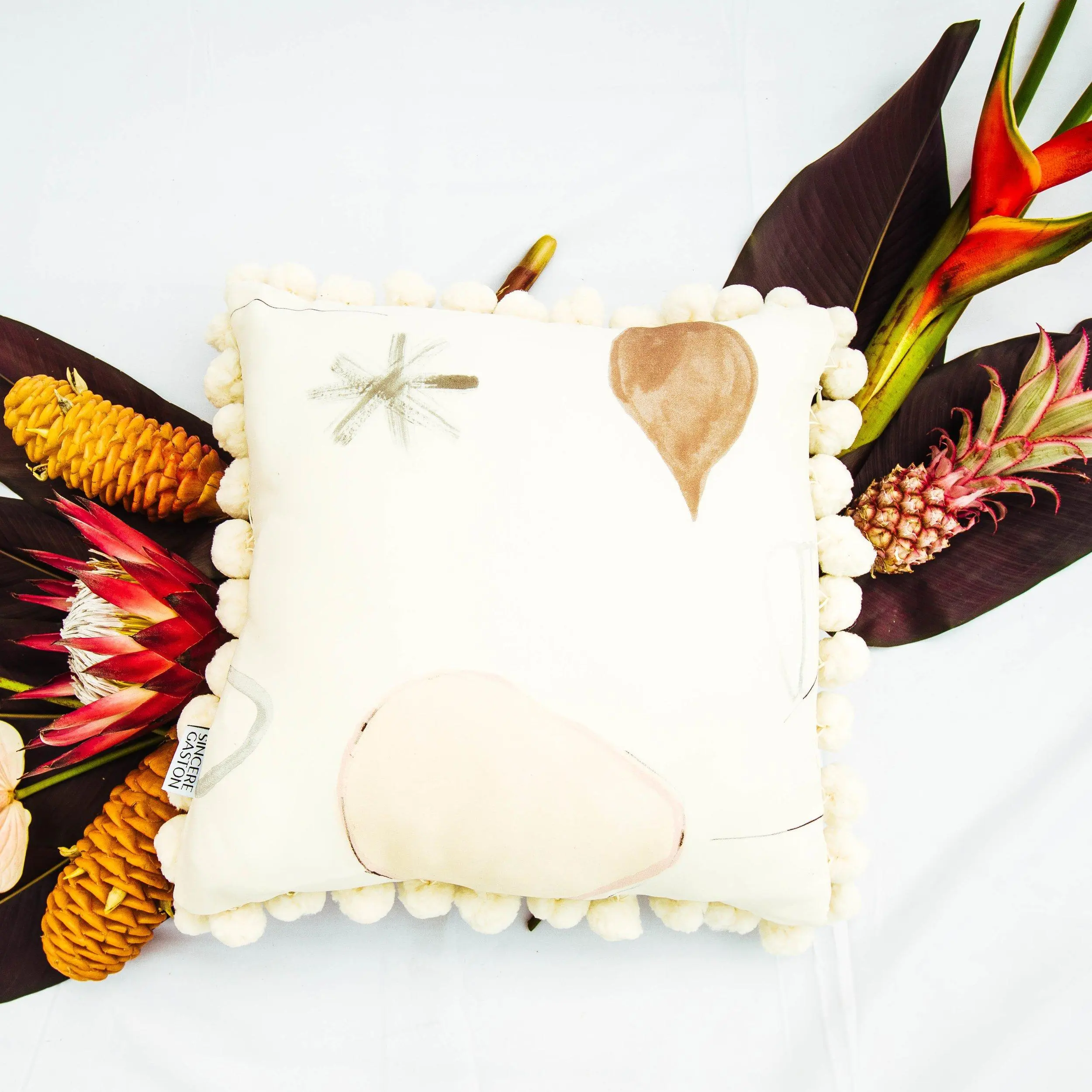 Watercolor Silk Pillow