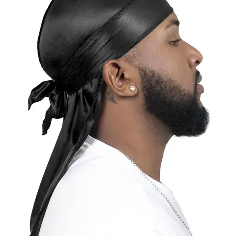 Men's Solid Color Durag, Casual Comfortable Soft Breathable Outdoor Sports Daily Durag, Scarf Head Wrap, Headscarf, Scarf for Hair, Fashion Accessories for Men