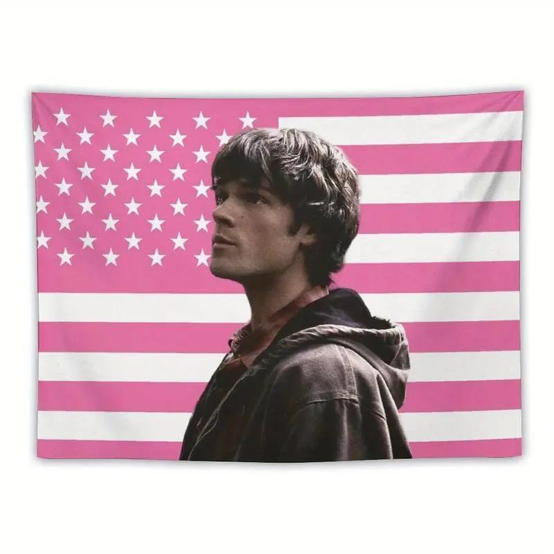 trend Actor Poster of Jared, Tapestry of Celebrity Paderewski, Flag Suitable for Living Room and Bedroom Wall Decor, Perfect Pink Gift for Friends.