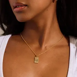 EVRY JEWELS Gold or Silver Plated Women's Hypoallergenic Florence Necklace