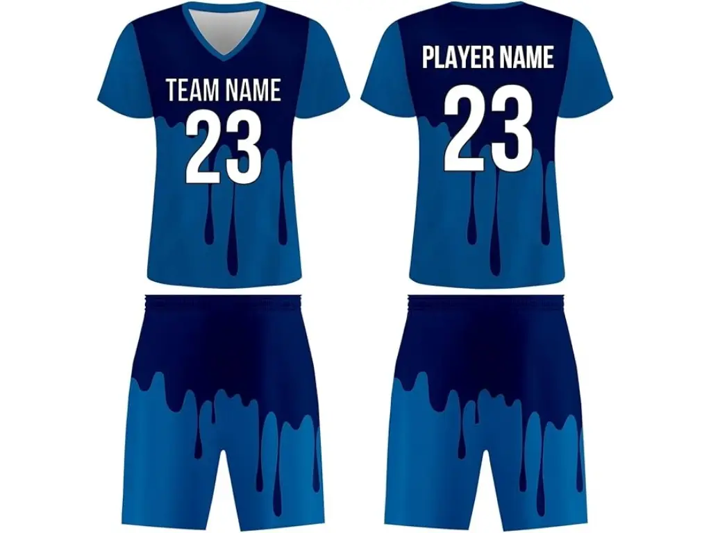 SGS Custom Soccer Uniform, Personalized Reversible Uniform with Name & Number, Soccer Uniform for Men, Women, Youth & Kids, Deep Blue - Ivory Blue
