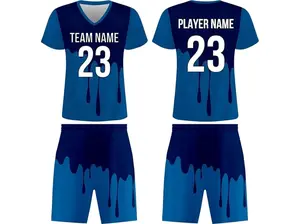 SGS Custom Soccer Uniform, Personalized Reversible Uniform with Name & Number, Soccer Uniform for Men, Women, Youth & Kids, Deep Blue - Ivory Blue