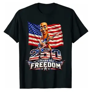 USA Flag Tung Sahur 250 Year Freedom 4th July 2026 Brainrot T-Shirt America 250th Anniversary Shirt, 1776 2026 USA Patriotic Graphic Tee, 250 Years of Freedom 4th of July T-Shirt