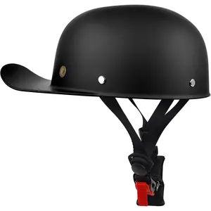 Vintage Motorcycle Helmet Men and Women Adults Open-Face Motorbike Helmets Retro Half Helmet Fashion Baseball Cap Casco DOT Approved