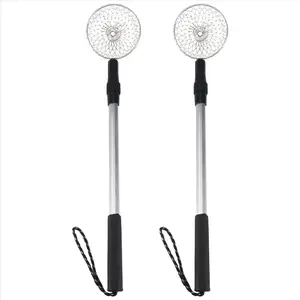 2Pcs Beach Scoop for Beachcombing Collect Seashell Rocks Sifting,Extra Long Telescoping Shovel