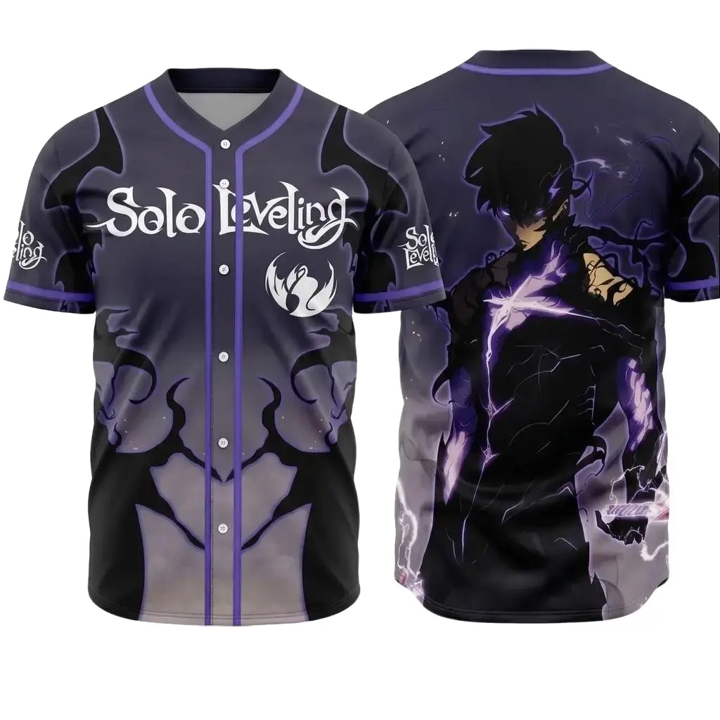 "Arise!" Solo Leveling Shadow Monarch Baseball Jersey