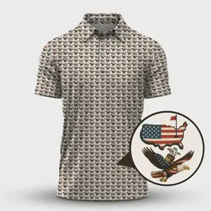 Patriotic USA 250th Anniversary Golf Polo Shirt 1776–2026 – American Flag Independence Day Lightweight Performance Polo for Men