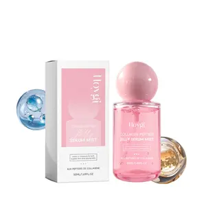 Hoygi Collagen Peptide Essence Spray, Hydrolyzed Collagen & Copper Tripeptide-1 Facial Mist, Hydrating Moisturizing Lock Water, Refreshing Non-sticky Texture, Gentle Soothing Plump Skin, Portable Daily Makeup Setting Skin Care, Hydrating Lightweight Spray