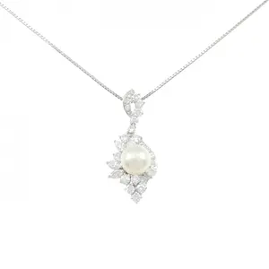 Tasaki Platinum Akoya Pearl Diamond Necklace