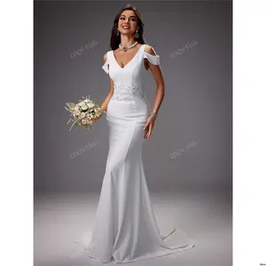 Bridal Decoration With Dress Embroidered Elegant Gorgeous Waist White Wedding