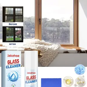 Glass Cleaner for Dust Dirt Stains, Effective Glass Mirror Cleaning Solution, Crystal Clear Shine, Essential Home Care Item