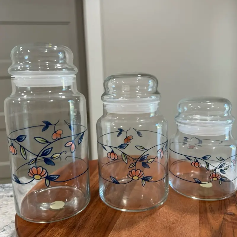 Set de 3 botes para alimentos secos heritage. Princess house