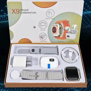 Portable Wearable Electronic Combo Kit, Rechargeable Smart Watch with Music Play Function & Matching Bluetooth Earphones, Equipped with 20W Rapid Charger and Type-C Cable, Multifunctional All-Round Accessory Pack