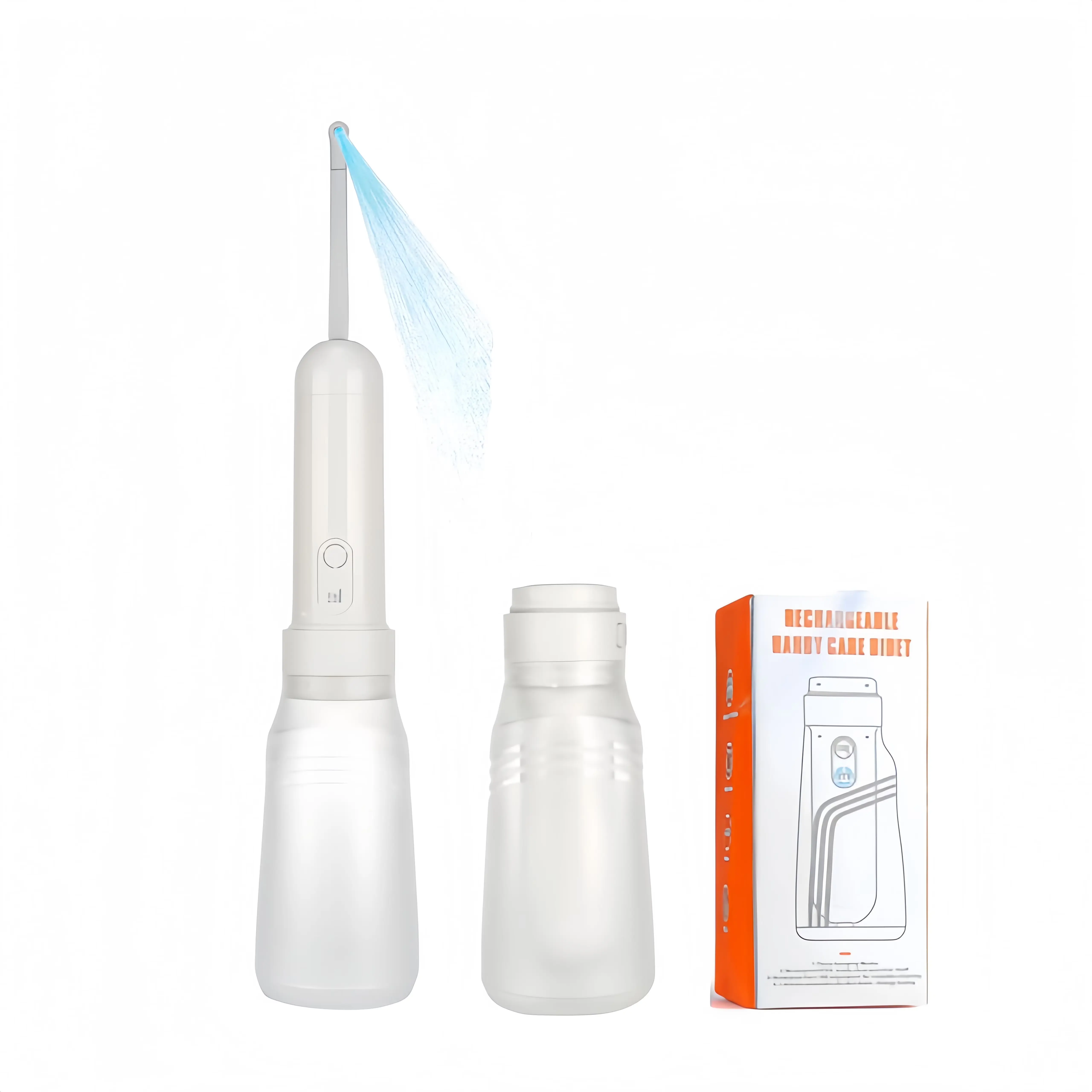 Portable Bidet Sprayer, Foldable Handheld Travel Bidet, Electric Sprayer Toilet with 3 High Pressure Options, 400ML Water Bottle Adapter, Bidet Sprayer for Postpartum & Personal Hygiene
