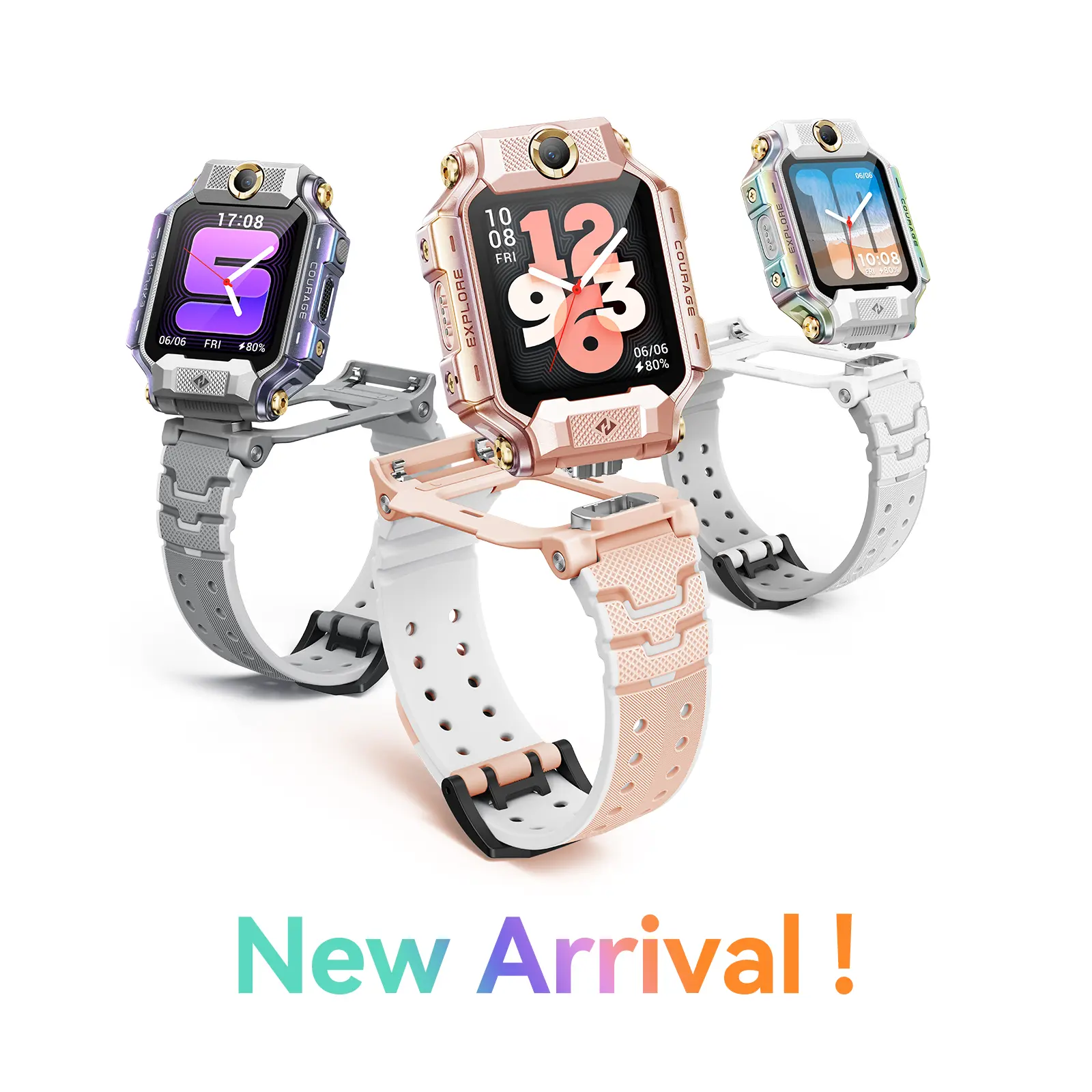 imoo X10 Kids' Smart Watch - 1.6-in HD Display, Multi-GPS, Calling, SOS, Real-Time Location, Gyroscope, Parental Control App, IP68 Water/Dust Resistant for Swimming Pool Use, Ages 3-12 Wearable Device