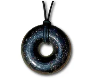 Orgonite Pendant – Black Sun Orgone Energy Generator Crystal Necklace