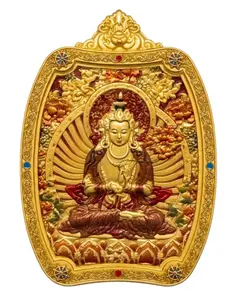 Guardian Buddha of【Metal Element】- Block Toxic Energy & Attract Abundance / Exquisitely Crafted Statue Inspired by Traditional Chinese Eight Guardian Deities and Zodiac Culture in Classic Thangka Style
