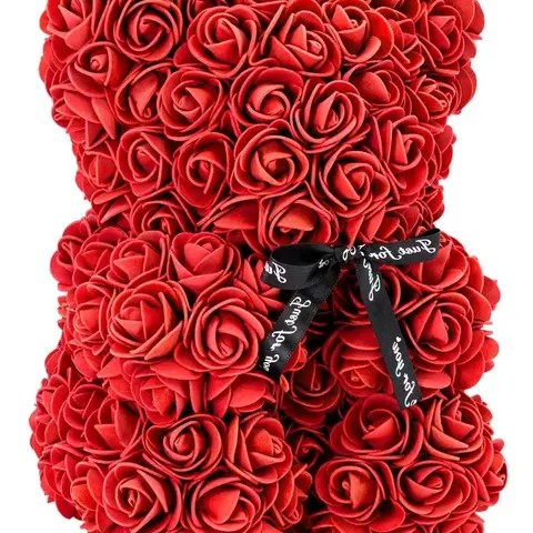 DrGiftIt Valentines Rose Teddy Bear Gift For Her, Valentines Gift For your Girlfriend, Valentines Gift for Wife