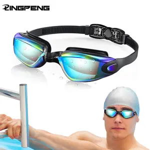 Durable Swimming Goggles Professional Waterproof Swim Eyewear Glasses Anti-fog 100% UV Protection No Leaking For Adult Men Women Youth