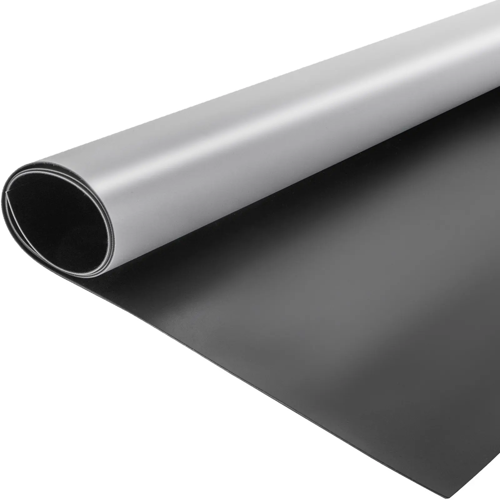 Dance Floor Roll Portable Practice Floor Mat 6.6x15.7 ft, 1.5 mm PVC Flooring for Ballet, Grey and Black Roll Out, Non-Slip, Wear-Resistant, Easy Cleaning, Ideal for Home Studio and Dance Practice