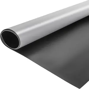 Dance Floor Roll Portable 6.6x49.2 Ft Practice Floor 1.5 Mm PVC Dance Flooring With Gray/Black Surface Roll-Out Non-Slip And Wear-Resistant Easy To Clean Ideal For Ballet Home Studio And Dance Training