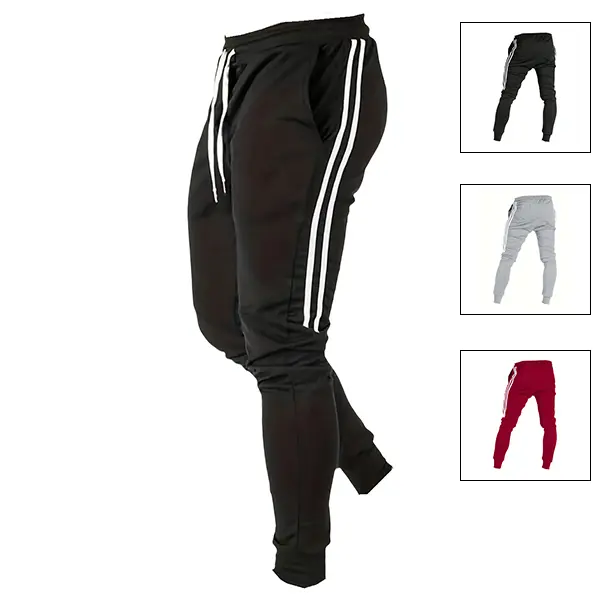 Men's Side Stripe Design Sweatpants Below the Ankle Combining Casualness and Comfort Must Have for Solo Outings Men's Side Stripe Design Sweatpants Below the Ankle Combining Casualness and Comfort Must Have for Solo Outings
