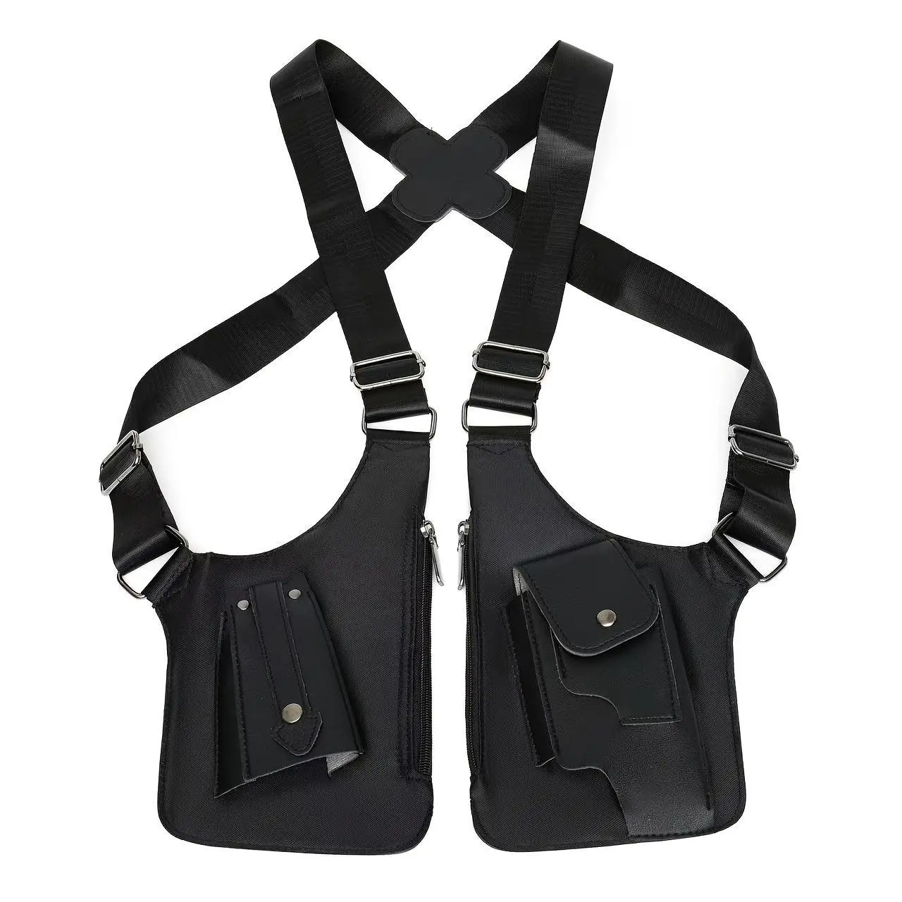 Tough Guy Sling Bag, Multi-compartment Sling Bag, Men's Workwear Backpack, Zipper Bag, can hold small tools and keychains