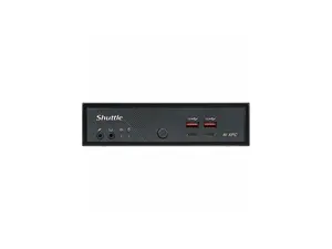 Shuttle XPC slim DN11H9 Barebone Slim PC - Intel Core Ultra 9 185H (2.30 GHz) - 96 GB DDR5 SDRAM DDR5-5600/PC5-44800 Maximum RAM Support - Serial ATA/600 Controller - DisplayPort - RJ-45 - 3x M.2