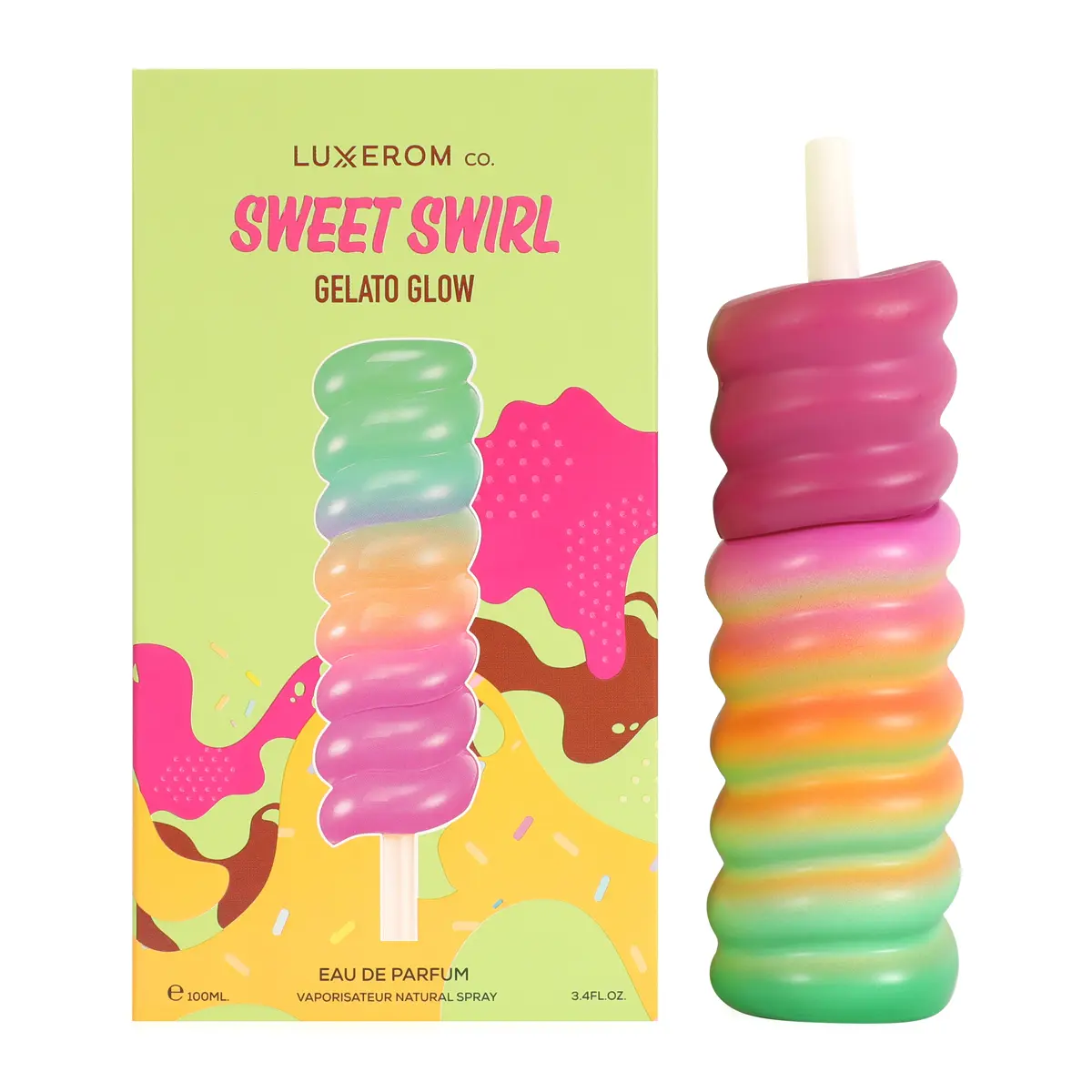 Luxerom Co. SWEET SWIRL Gelato Glow Eau De Parfum Vaporisateur Natural Spray 100Ml/3.4fl.oz.