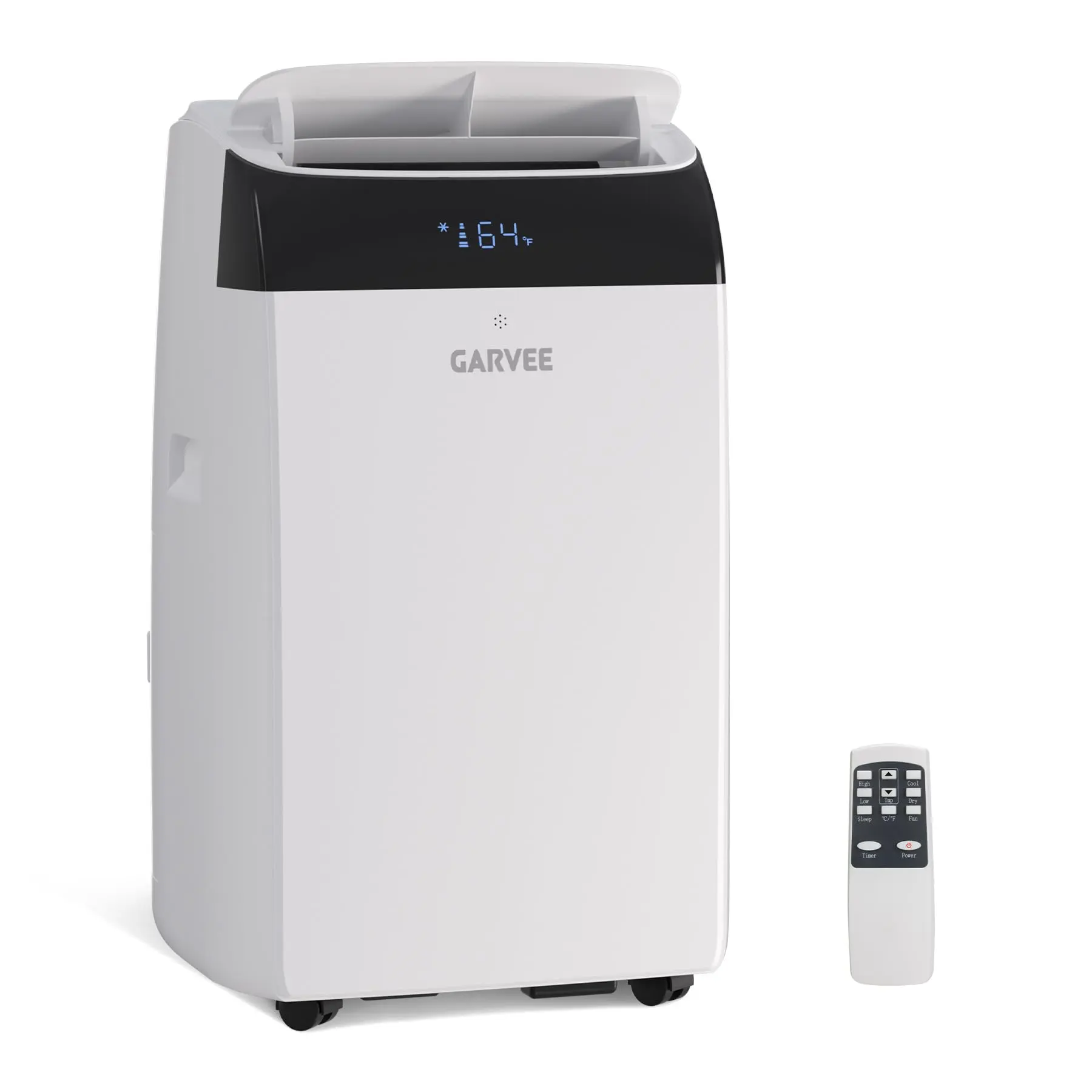 14,000 BTU Inverter Portable Air Conditioner, Dual Hose with Heat Pump, Energy Efficient Smart AC Unit for Rooms Up to 700 sq.ft, Quiet Cooling & Dehumidifier with Remote