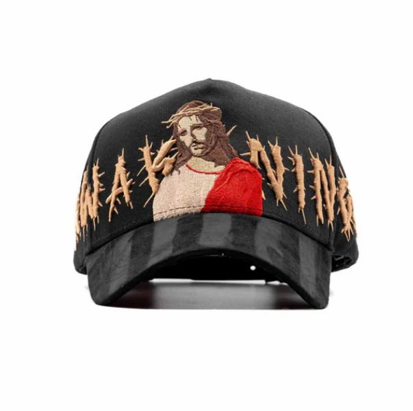 Gorra Jesus Dandy Hat - Black Cap with Unique Design and Embroidery Details