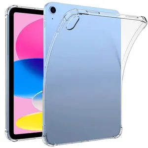 Transparent Tpu Case for iPad Air 4/5/6 Tablet, Full Coverage Protective Anti-Drop Protection, High Clarity Soft Silicone Shell, Compatible with iPad 7/8/9/10 Gen