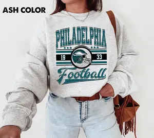 [Sale Up To 25%] Vintage Philadelphia Football Graphic Tee, Retro City Sports Shirt, Classic Game Day Outfit, Unisex Streetwear Apparel