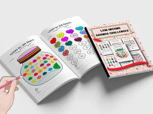 Low Income Savings Challenges: A Fun and Easy Money-Saving Challenge Book | Save from $50 to $1000 with Daily and Weekly Cash Savings Tracker