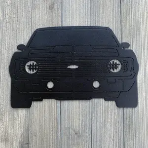 1969 Chevy Camaro Metal Sign Cutout - '69 Camaro Powder Coated Metal Sign - Nostalgic Design for Car Enthusiasts