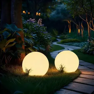 Solar Powered LED Globe Light, Waterproof Design for Outdoor Use, Remote Control & 16 RGB Colors, Ideal for Garden/yard/patio Decoration, Pathway Lights