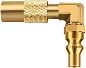 WADEO Low Pressure 1/4 inch RV Quick Connect Elbow Adapter Fitting for Blackstone 17 Inch and 22 Inch Propane Gas Tabletop Camping Grill