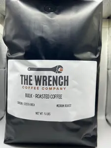 The Wrench Coffee Company House Blend - Bulk Roasted Coffee, 5 Pound Monster Bag - Bean, Beverage