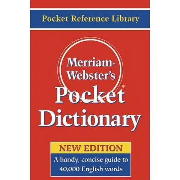 Merriam-Webster's Pocket Dictionary, English Paperback Book for Education & Schooling, Books