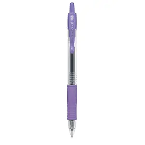 Pilot Pen  Pilot G2 Purple 0.5Mm Retractable Gel Ink Rolling Ball Pen Fine Pt