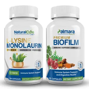 L-Lysine + Monolaurin 600mg & Biofilm Complex – Trusted Combo for Wellness and Gut Balance