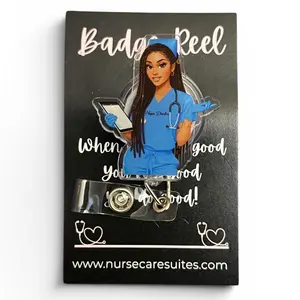 Locs & Loaded Nurse Badge Reel reels