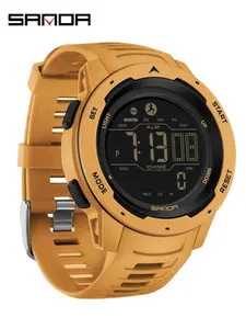 Men's Sporty Digital Watch, Fashionable Digital Watch with Digital Display, Waterproof Multifunctional Climbing Watch for Men