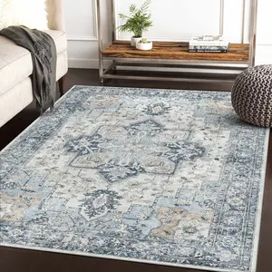 GENIMO Christmas Non Slip Area Rug for Living Room, Entryway, Bedroom, Kitchen and Corridor - Lightweight Mat, Machine Washable Low Pile Rugs