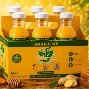Big Go Juice Organic Beverage  - All-Natural Fruit Juice with Ginger, Turmeric, Lemon, and Raw Honey