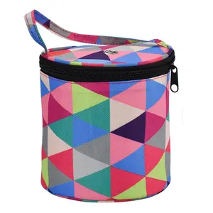 DIY Hand Knitting Tools Crochet Thread Storage Bag Printing Organiser Box Wool